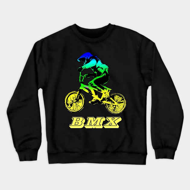 bmx Crewneck Sweatshirt by rickylabellevie